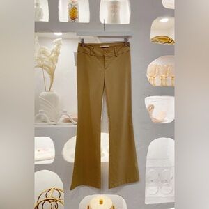 Y2K Vintage Talula Aritzia Tan Flared Low Rise Business Casual Pants